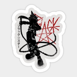 Crimson Black Sticker